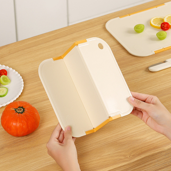 Leiwei φορητή αναδιπλούμενη διπλής όψης σανίδα κοπής, τροφίμων υψηλής ποιότητας, αντιβακτηριακή