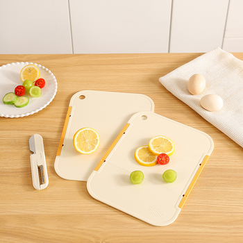 Leiwei φορητή αναδιπλούμενη διπλής όψης σανίδα κοπής, τροφίμων υψηλής ποιότητας, αντιβακτηριακή