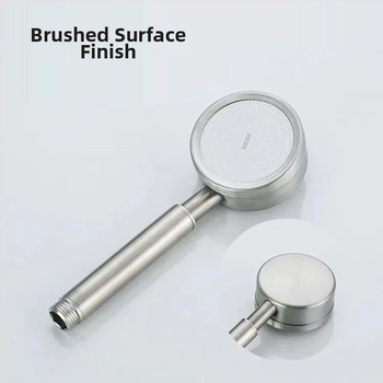 304 nerūdijančio plieno dušo galvutės komplektas | rankinis spaudžiamas lietaus dušas | rankinis montavimas | apvalus formos | Modelis: 304 dušo galvutė