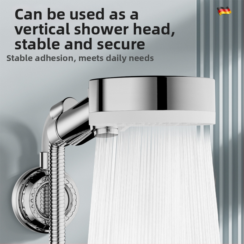 Dušši pea hoidja liimiga paigaldus, roostevaba teras, ilma puurimiseta, uus Hiina stiil