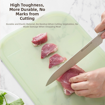 Plastist lõikelaud, mõlemalt poolt kasutatav, antibakteriaalne ja hallitusvastane, kaasaegse minimalistliku stiiliga, 2025