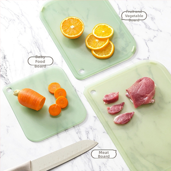 Plastist lõikelaud, mõlemalt poolt kasutatav, antibakteriaalne ja hallitusvastane, kaasaegse minimalistliku stiiliga, 2025