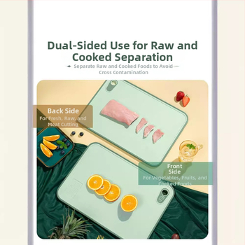 Double Gun lõikelaud – kahekülgse, nisuõledest valmistatud, beebitoitumise ja puuviljade lõikamiseks