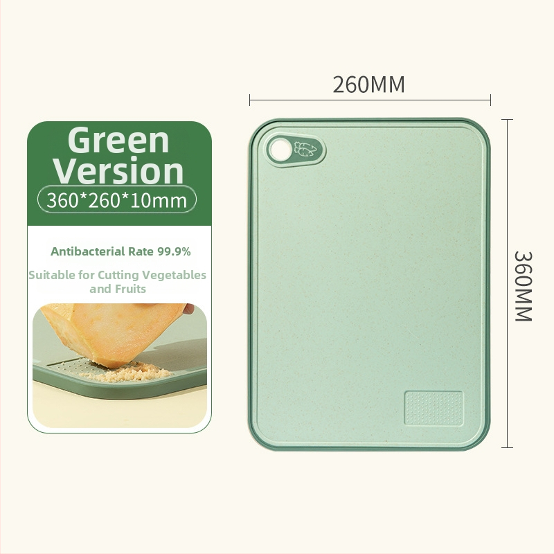 Double Gun lõikelaud – kahekülgse, nisuõledest valmistatud, beebitoitumise ja puuviljade lõikamiseks