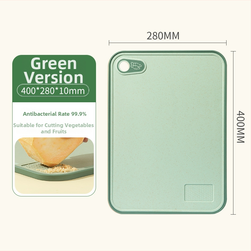 Double Gun lõikelaud – kahekülgse, nisuõledest valmistatud, beebitoitumise ja puuviljade lõikamiseks