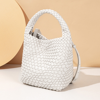 PU nahast vöödiline kott magnetilise luku, polüestervooder, üks rihm