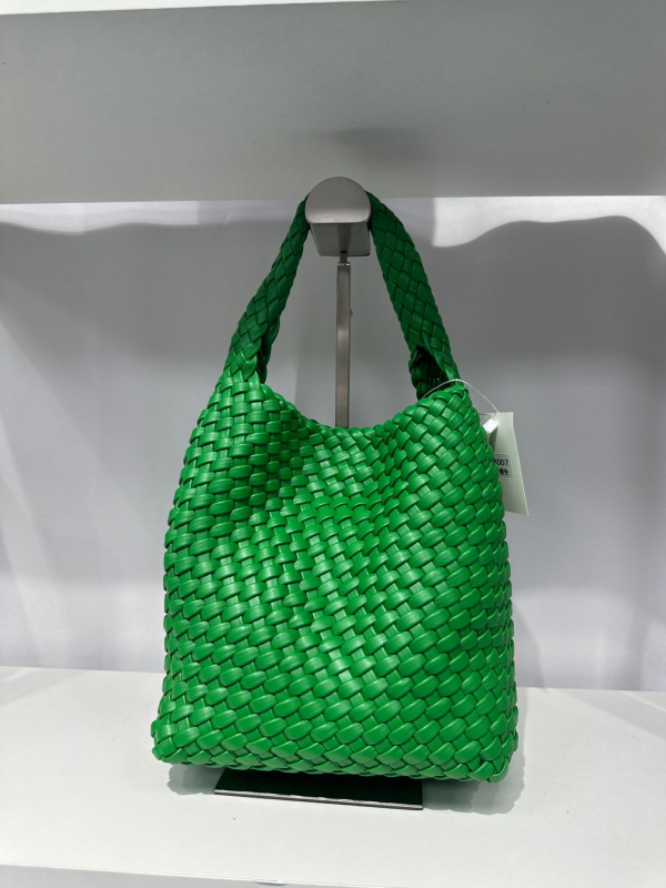 PU nahast vöödiline kott magnetilise luku, polüestervooder, üks rihm