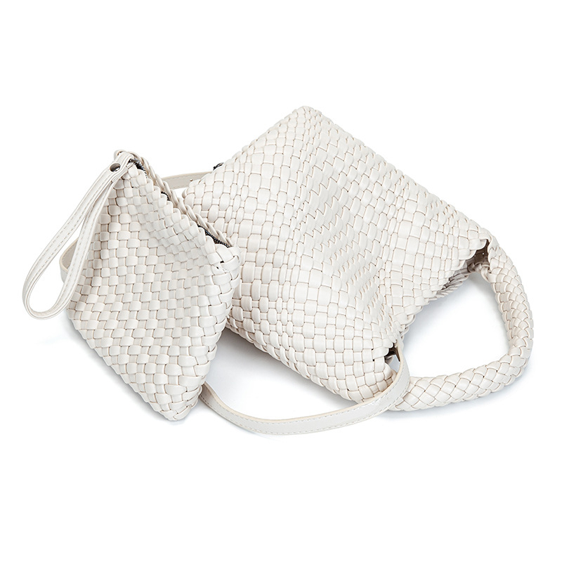 PU nahast vöödiline kott magnetilise luku, polüestervooder, üks rihm