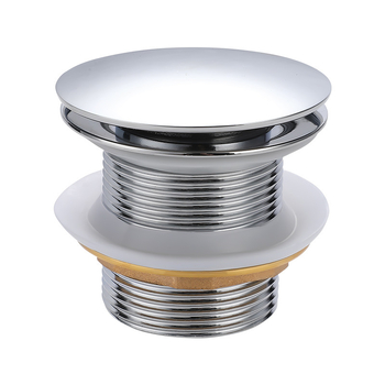 Дренаж за вана от месинг с попъп механизъм, тип Bounce, британски стил пускане, модел: дренаж за вана, модерен минималистичен дизайн