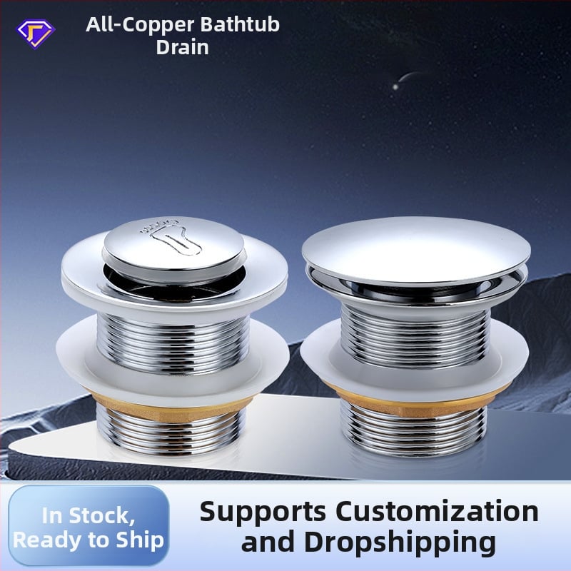 Messingist vannivool pop-up mehhanismiga (bounce tüüp), Briti stiilis avamine, mudel: vannivool, kaasaegne minimalistlik disain