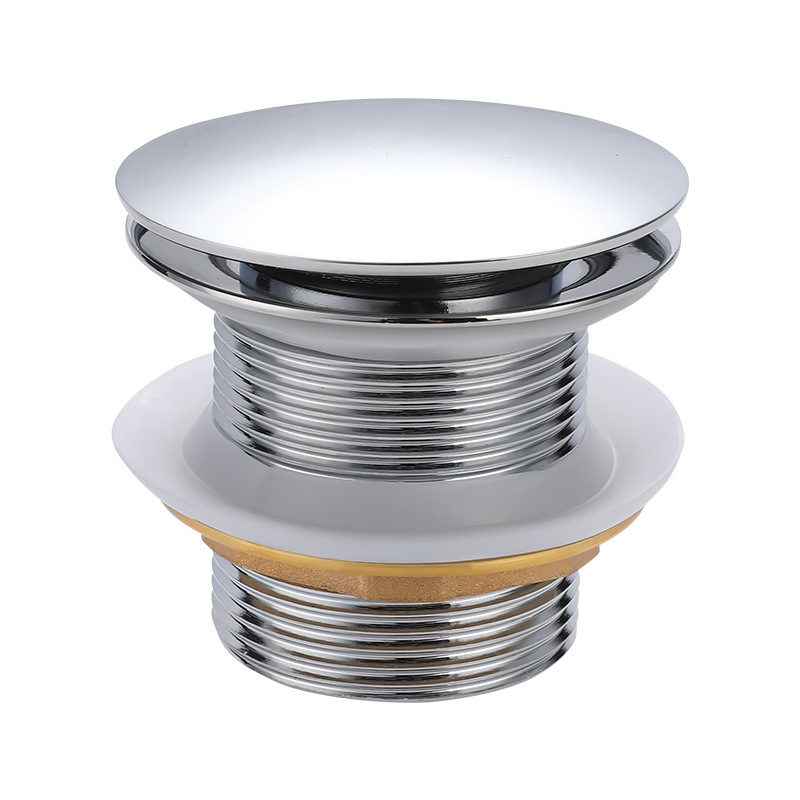 Дренаж за вана от месинг с попъп механизъм, тип Bounce, британски стил пускане, модел: дренаж за вана, модерен минималистичен дизайн