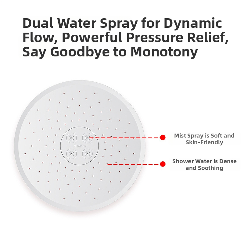 Top Spray душ глава – Jomoo, ABS материал, стенен монтаж, дъждовна функция
