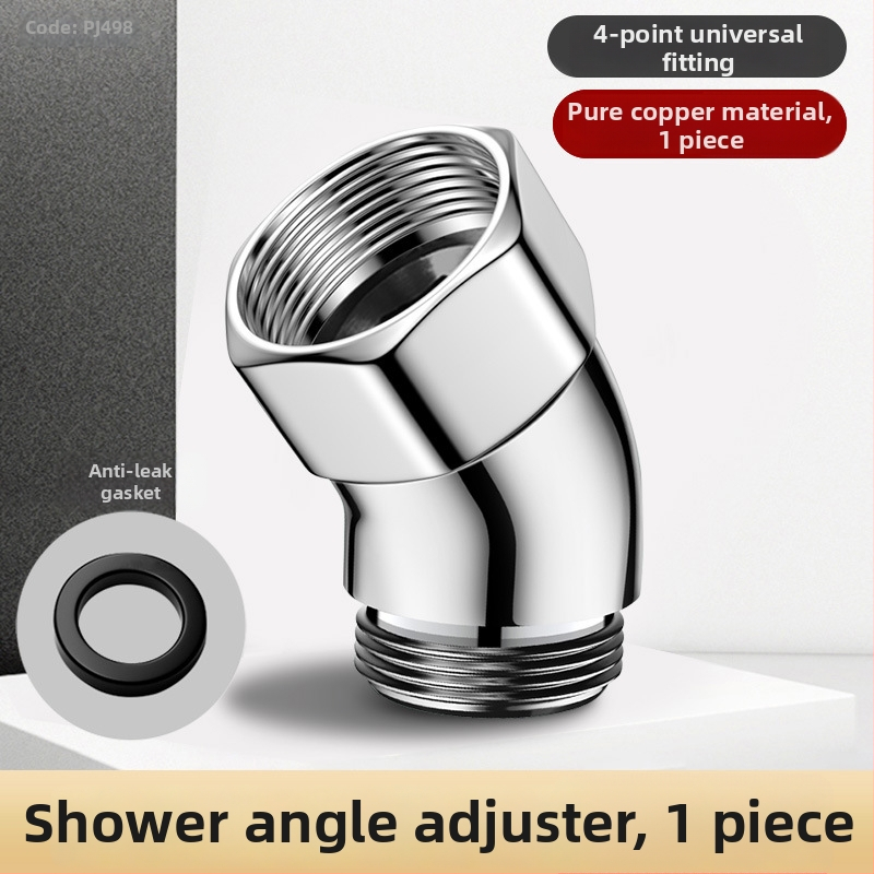 Dušas galvas leņķa regulators — 135° leņķis, 4 punktu regulējams savienotājs, nerūsējošais tērauds, Boonen