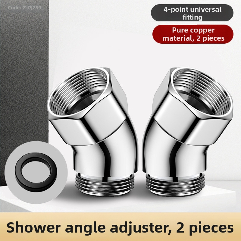 Dušas galvas leņķa regulators — 135° leņķis, 4 punktu regulējams savienotājs, nerūsējošais tērauds, Boonen