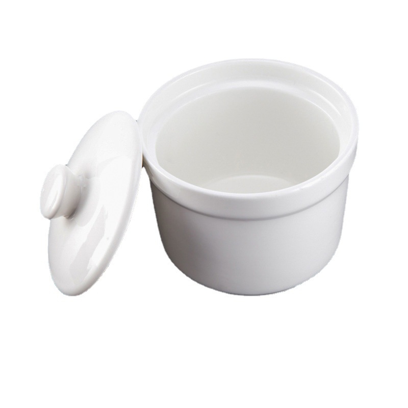 Szállodai kerámia leveses pohár – magnézium porcelán, aláglazúros felület, testreszabható, logó nyomtatás