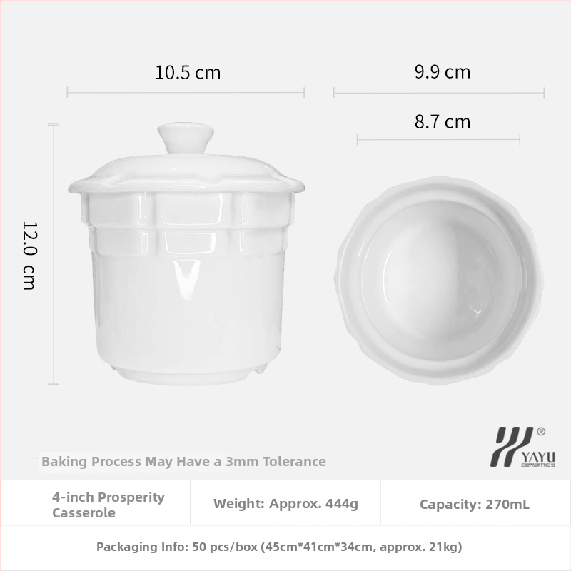 Viešbučio keraminė sriubos puodelis – magnio porcelianas, po glazūra danga, pritaikymas, logotipo spauda