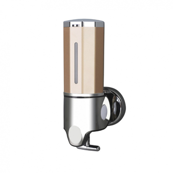 Skysto muilo dozatorius iš ABS ir nerūdijančio plieno, 500 g, injekcinio formavimo technologija, šiuolaikinis minimalistinis stilius, rankinis spaudimas