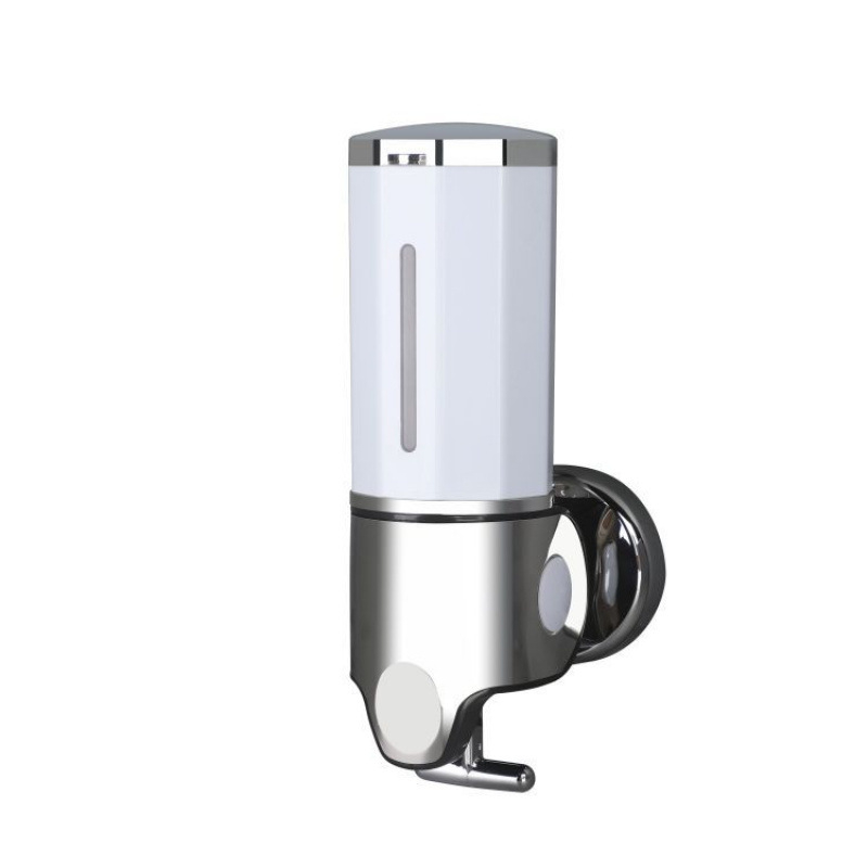 Skysto muilo dozatorius iš ABS ir nerūdijančio plieno, 500 g, injekcinio formavimo technologija, šiuolaikinis minimalistinis stilius, rankinis spaudimas