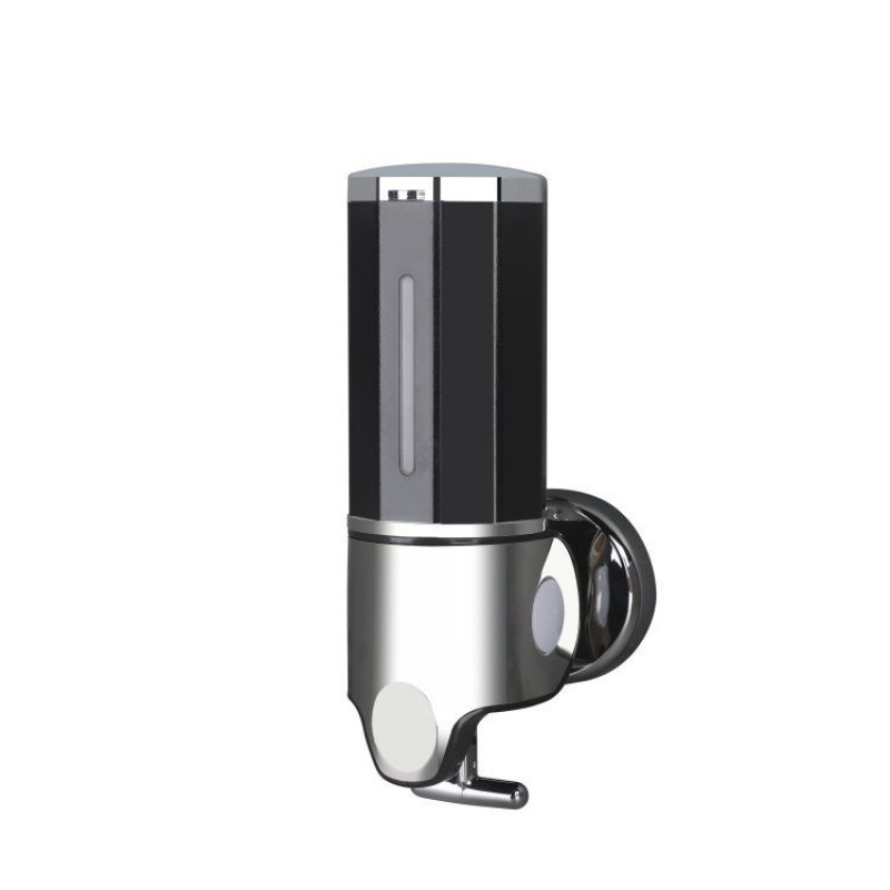 Skysto muilo dozatorius iš ABS ir nerūdijančio plieno, 500 g, injekcinio formavimo technologija, šiuolaikinis minimalistinis stilius, rankinis spaudimas