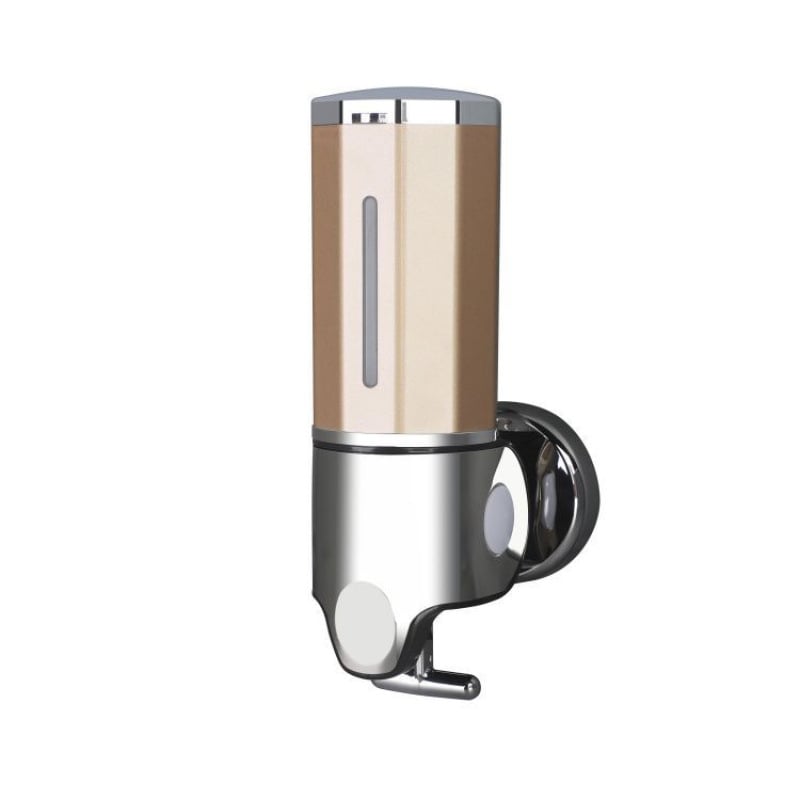 Skysto muilo dozatorius iš ABS ir nerūdijančio plieno, 500 g, injekcinio formavimo technologija, šiuolaikinis minimalistinis stilius, rankinis spaudimas