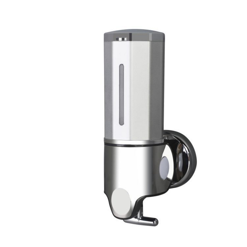 Skysto muilo dozatorius iš ABS ir nerūdijančio plieno, 500 g, injekcinio formavimo technologija, šiuolaikinis minimalistinis stilius, rankinis spaudimas