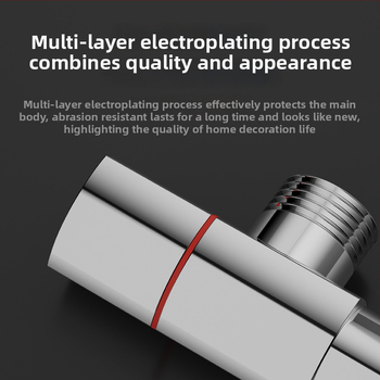 AP001-12 Vaskist seina sisse paigaldatav kolmnurkventiil kuumale ja külmale veele – WC, kraanikauss ja boiler, töö rõhk 10 bar