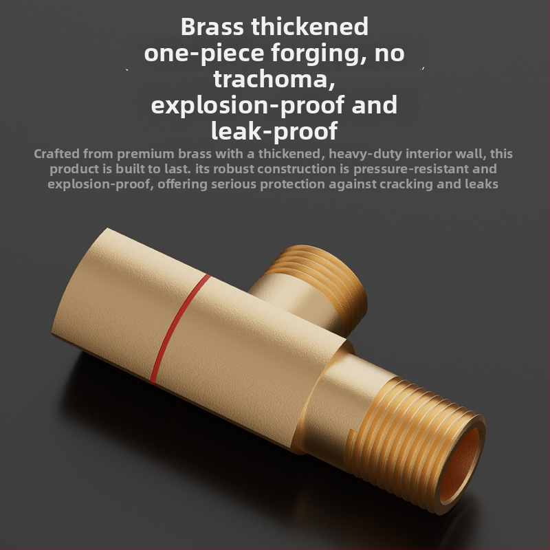 AP001-12 Vaskist seina sisse paigaldatav kolmnurkventiil kuumale ja külmale veele – WC, kraanikauss ja boiler, töö rõhk 10 bar