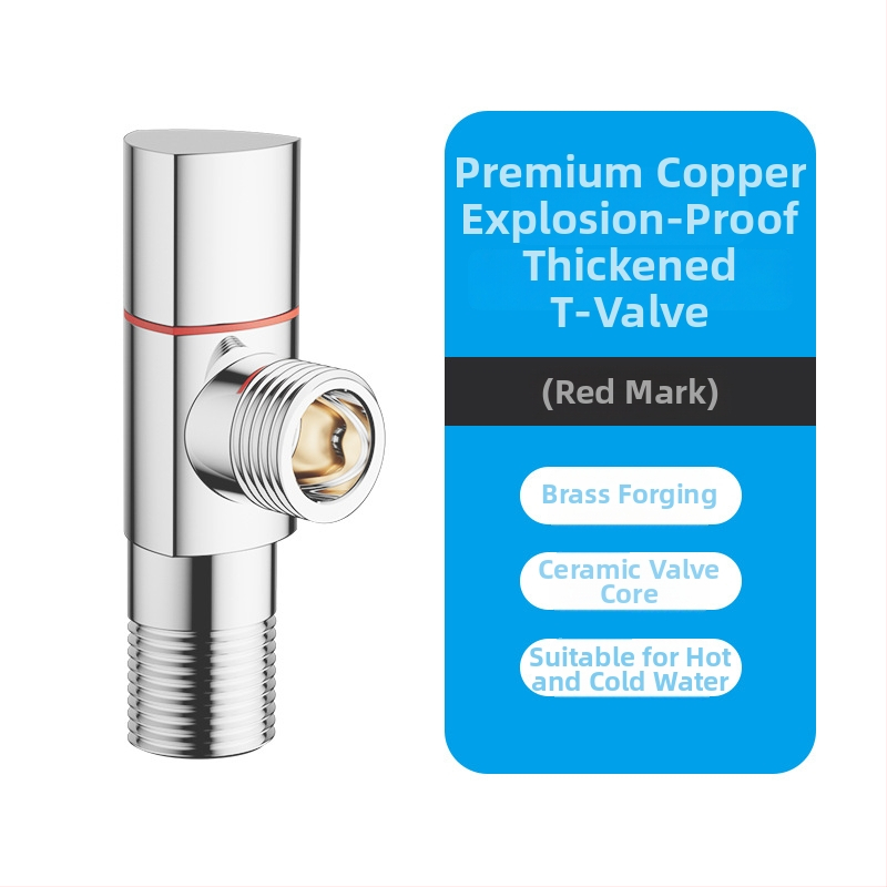 AP001-12 Vaskist seina sisse paigaldatav kolmnurkventiil kuumale ja külmale veele – WC, kraanikauss ja boiler, töö rõhk 10 bar