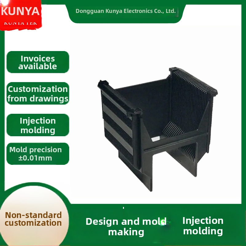 PEEK félvezető wafer doboz, magas hőmérséklet- és kopásálló, wafer szállító / IC hordozó doboz, testre szabható