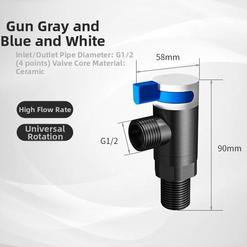 Roostevabast terasest pöörlev sulgeventiil gaasiveebo jaoks – 360° pöörlemine, sisemine diameeter 4 punkti