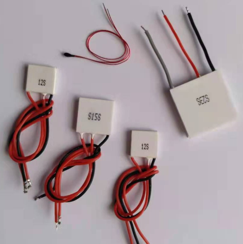 Kompakt félvezető hűtő–fűtő modul beépített hőmérséklet-szabályozó érzékelővel vagy NTC termoszenzorral — modellek S12A, S15S, S20S, S23S, S30S, S40S