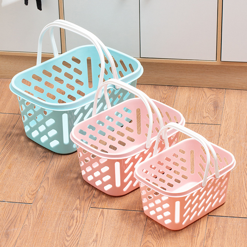 Coș de depozitare din plastic, în stil nordic | Coș PP multifuncțional (modele 9968/9969/9970), pentru cosmetice, lenjerie, fructe, legume, rechizite și cărți