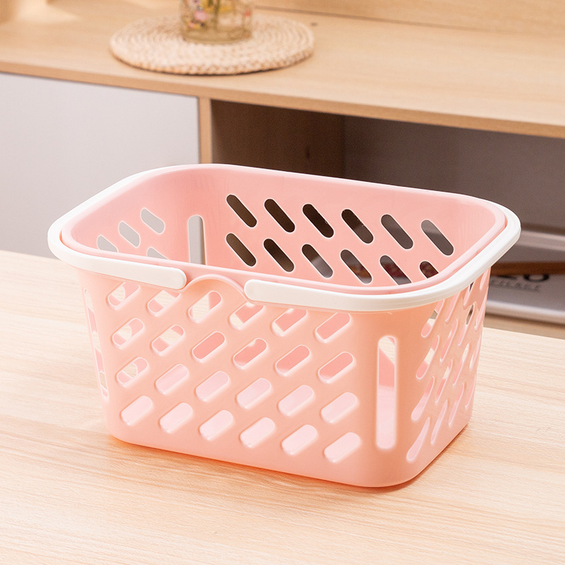 Coș de depozitare din plastic, în stil nordic | Coș PP multifuncțional (modele 9968/9969/9970), pentru cosmetice, lenjerie, fructe, legume, rechizite și cărți