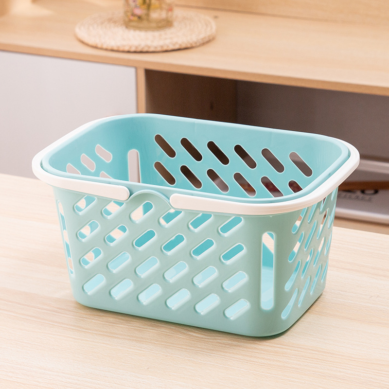 Coș de depozitare din plastic, în stil nordic | Coș PP multifuncțional (modele 9968/9969/9970), pentru cosmetice, lenjerie, fructe, legume, rechizite și cărți