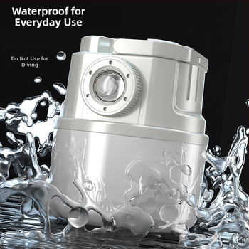 LED palapinės lemputė, įkraunama, 3,7 V, 10 W, rankinis jungiklis