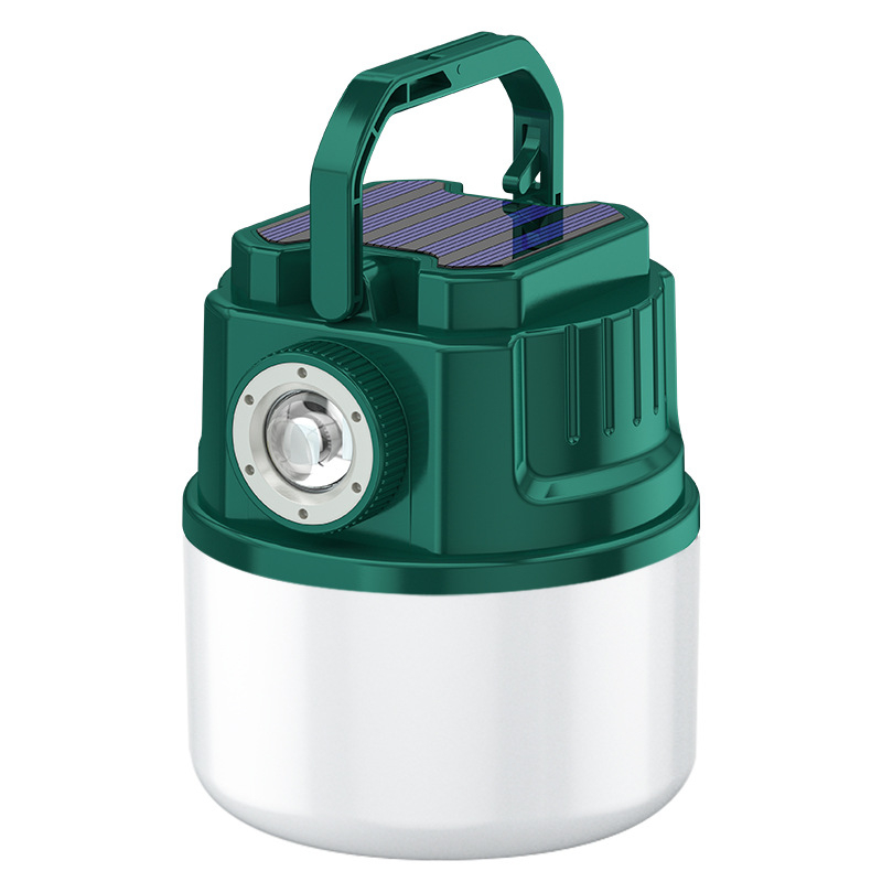 LED palapinės lemputė, įkraunama, 3,7 V, 10 W, rankinis jungiklis