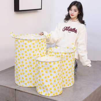 Didelio talpumo nešiojamas sulankstomos drabužių laikymo krepšys iš neausta audinio