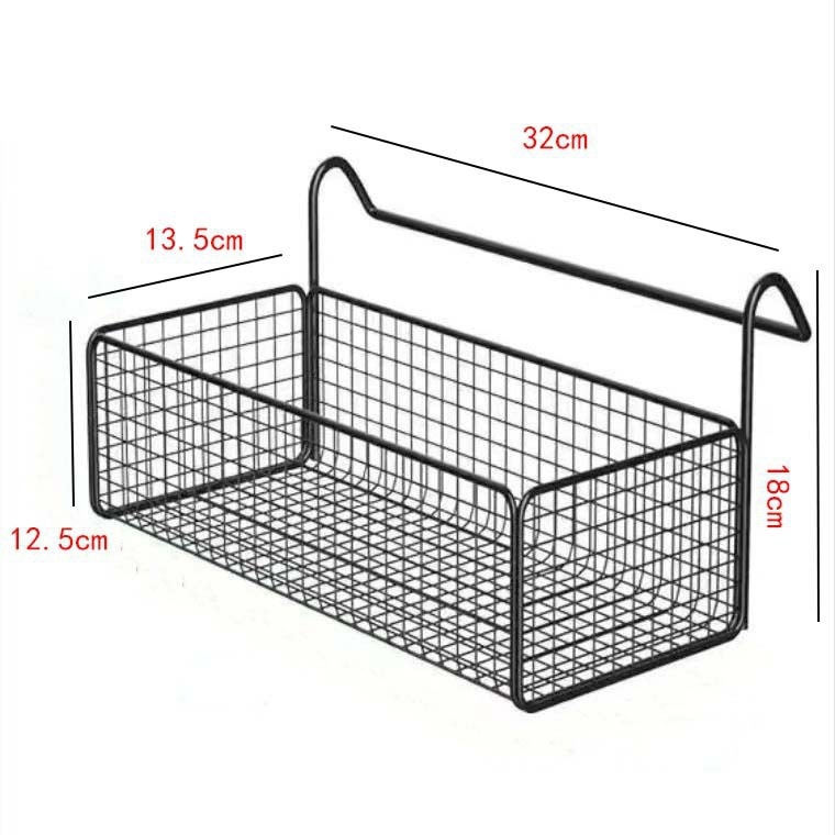 Empower košara za pohranu od karbonskog čelika, za viseći uz krevet u studentskom domu; višenamjenski organizator za daljinske upravljače, uredski materijal, voće i povrće; moderni minimalistički stil