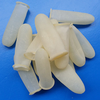 Lateksinis piršto dangtelis, neslidus paviršius, sustiprintas dizainas, 100 vnt pakuotė