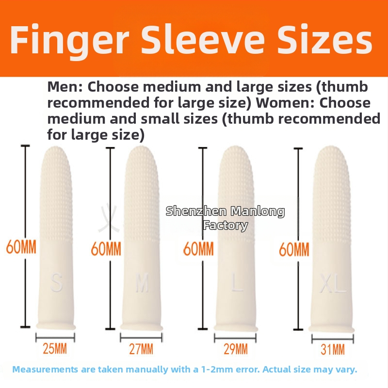 Lateksa pirksta aizsargs, neslīdīga tekstūra, pastiprināts dizains, iepakojums 100 gab.