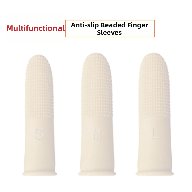 Lateksa pirksta aizsargs, neslīdīga tekstūra, pastiprināts dizains, iepakojums 100 gab.