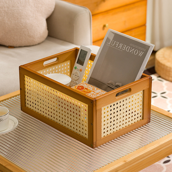 Spremnik koš za pohranu od bambusa – moderni minimalistički stil – za dnevni boravak, spavaću sobu, odjeću i igračke