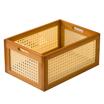 Spremnik koš za pohranu od bambusa – moderni minimalistički stil – za dnevni boravak, spavaću sobu, odjeću i igračke