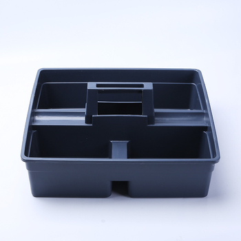 Coș de depozitare din plastic, stil Japonez, model AF08405, 15 bucăți, White clouds