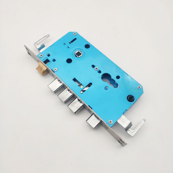 Apsauginių durų rankenos užrakinimo korpusas — dvigubo gyvo užrakto korpusas, modelis 8518, medžiaga: geležis + nerūdijantis plienas, svoris 650 g, šiuolaikinio minimalistinio stiliaus