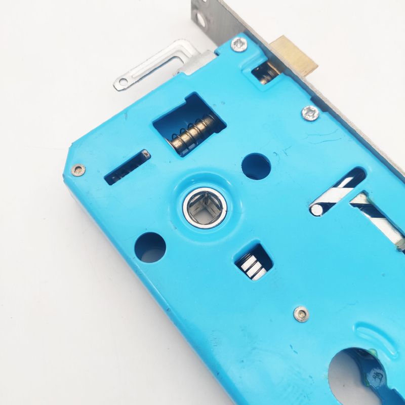 Apsauginių durų rankenos užrakinimo korpusas — dvigubo gyvo užrakto korpusas, modelis 8518, medžiaga: geležis + nerūdijantis plienas, svoris 650 g, šiuolaikinio minimalistinio stiliaus