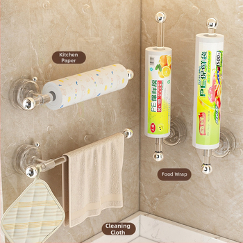 Virtuvės sieninis laikiklis su siurbimo funkcija, skirtas servetėlėms ir rulonams, montavimas prie sienos be gręžimo (Medžiaga: Plastikas; Prekės ženklas: Matsumoto; Privatūs ženklai: Taip; Stilius: Light Luxury; Pakuotė: 35 vnt.)