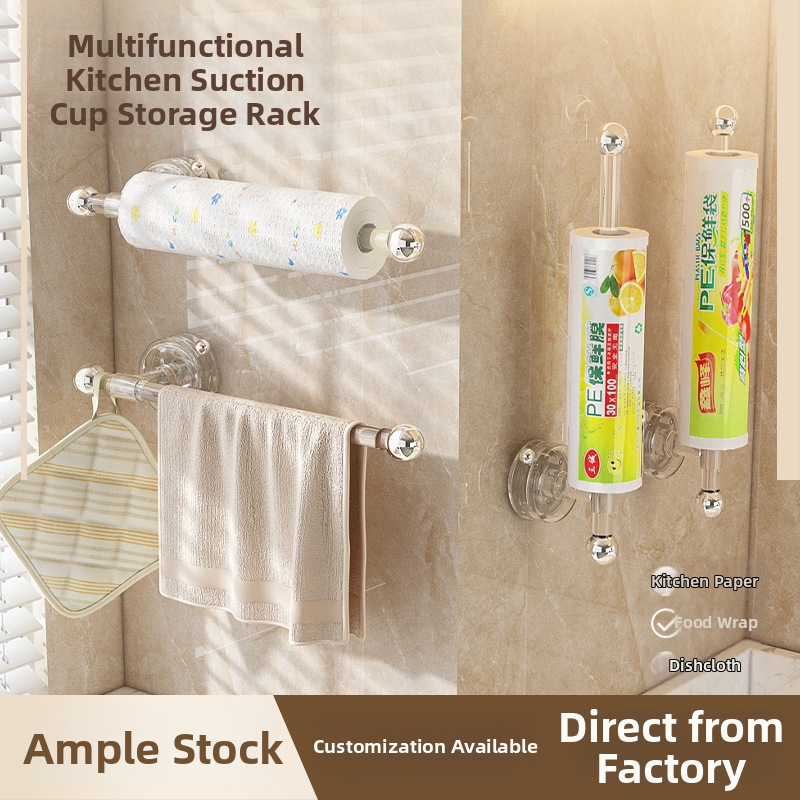 Virtuvės sieninis laikiklis su siurbimo funkcija, skirtas servetėlėms ir rulonams, montavimas prie sienos be gręžimo (Medžiaga: Plastikas; Prekės ženklas: Matsumoto; Privatūs ženklai: Taip; Stilius: Light Luxury; Pakuotė: 35 vnt.)