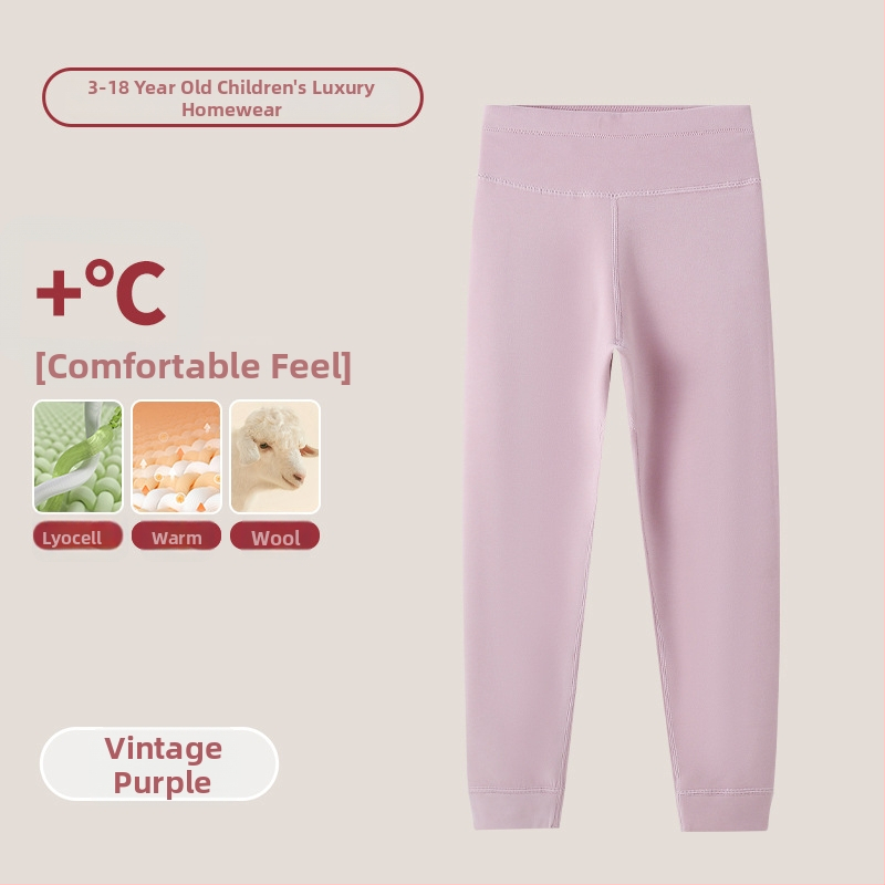 Vaikų terminis komplektas su aukštu kaklu – unisex viršus ir apatiniai, Lyocell mišinys, storesnis šilumos palaikymas, skirtas rudeniui ir žiemai