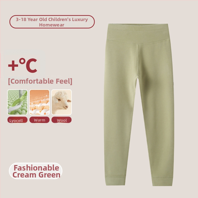 Vaikų terminis komplektas su aukštu kaklu – unisex viršus ir apatiniai, Lyocell mišinys, storesnis šilumos palaikymas, skirtas rudeniui ir žiemai